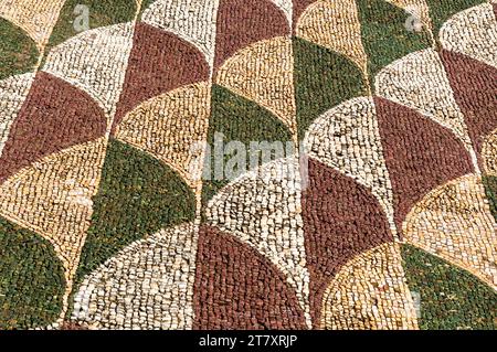 Pavimento del Frigidarium, Mosaico, Terme di Caracalla, Patrimonio dell'Umanità dell'UNESCO, Roma, Lazio, Italia, Europa Foto Stock