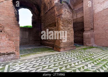 Spogliatoio, Terme di Caracalla, Patrimonio Mondiale dell'Umanità dell'UNESCO, Roma, Lazio, Italia, Europa Foto Stock