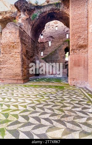 Spogliatoio, Terme di Caracalla, Patrimonio Mondiale dell'Umanità dell'UNESCO, Roma, Lazio, Italia, Europa Foto Stock