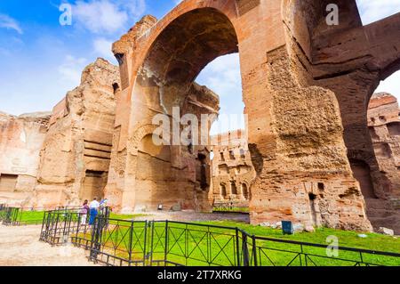 Frigidarium, Terme di Caracalla, Patrimonio Mondiale dell'Umanità dell'UNESCO, Roma, Lazio (Lazio), Italia, Europa Foto Stock