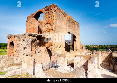 Frigidarium, Terme, Villa Romana di Quintilii, via Appia, Roma, Lazio (Lazio), Italia, Europa Foto Stock