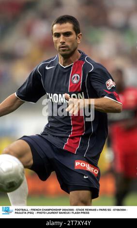 CALCIO - CAMPIONATO FRANCESE 2004/2005 - STADE RENNAIS / PARIS SG - 07/08/2004 - PAULETA (PSG) - FOTO LAURENT BAHEUX / FLASH PRESS Foto Stock