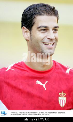 CALCIO - GIOCHI AMICHEVOLI 2006/2007 - AS MONACO / ROS MENTON - 29/07/2006 - GERARD (ASM) - FOTO LAURENT BAHEUX / FLASH PRESS Foto Stock