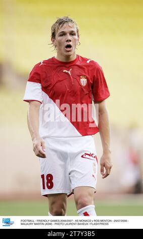 CALCIO - FRIENDLY GAMES 2006/2007 - AS MONACO / ROS MENTON - 29/07/2006 - MALAURY MARTIN (ASM) - FOTO LAURENT BAHEUX / FLASH PRESS Foto Stock