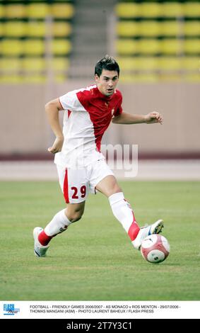 CALCIO - GIOCHI AMICHEVOLI 2006/2007 - AS MONACO / ROS MENTON - 29/07/2006 - THOMAS MANGANI (ASM) - FOTO LAURENT BAHEUX / FLASH PRESS Foto Stock