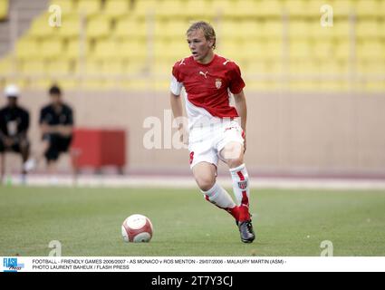 CALCIO - FRIENDLY GAMES 2006/2007 - AS MONACO / ROS MENTON - 29/07/2006 - MALAURY MARTIN (ASM) - FOTO LAURENT BAHEUX / FLASH PRESS Foto Stock