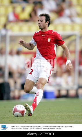 CALCIO - FRIENDLY GAMES 2006/2007 - AS MONACO / ROS MENTON - 29/07/2006 - DAVID GIGLIOTTI (ASM) - FOTO LAURENT BAHEUX / FLASH PRESS Foto Stock