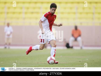 CALCIO - PARTITE AMICHEVOLI 2006/2007 - AS MONACO / ROS MENTON - 29/07/2006 - OLIVIER VEIGNEAU (ASM) - FOTO LAURENT BAHEUX / FLASH PRESS Foto Stock