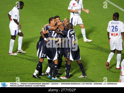 CALCIO - CAMPIONATO FRANCESE 2006/2007 - LEGA 1 - GIRONDINS BORDEAUX V ES TROYES - 23/09/2006 - JOY BORDEAUX - FOTO LAURENT BAHEUX / FLASH PRESS Foto Stock