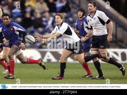 RUGBY - 6 NATIONS TOURNAMENT 2006 - SCOZIA / FRANCIA - 05/02/2006 - CHRIS CUSITER (SCO) - FOTO LAURENT BAHEUX / FLASH PRESS Foto Stock