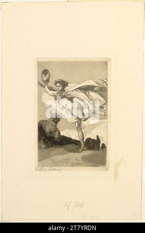 Rudolf Jettmar, vecchio e nuovo anno. Acquaforte; Aquatint 1899 (Auflage 1901) , 1899 Foto Stock