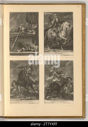 Georg Philipp Rugendas (Ausführende r Künstler in) Principe a cavallo. Sci 1686-1742 , 1686/1742 Foto Stock