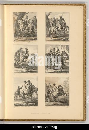 Georg Philipp Rugendas (Ausführende r Künstler in) Rider Series. incisione 1686-1742 , 1686/1742 Foto Stock