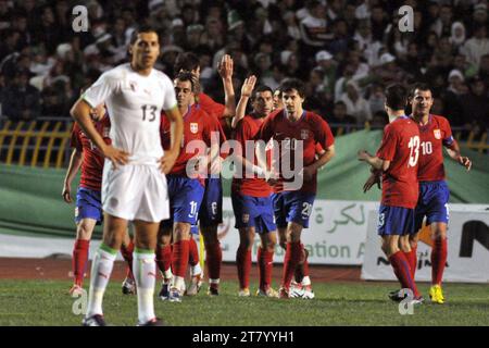 CALCIO - PARTITA AMICHEVOLE 2010 - ALGERIA / SERBIA - 03/03/2010 - FOTO MOHAMED KADRI / DPPI - JOY SERBIA Foto Stock