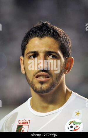 CALCIO - PARTITA AMICHEVOLE 2010 - ALGERIA / SERBIA - 03/03/2010 - FOTO MOHAMED KADRI / DPPI - RAFIK HALLICHE (ALG) Foto Stock