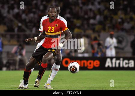 CALCIO - COPPA DELLE NAZIONI AFRICANE 2010 - GRUPPO A - ANGOLA / MALI - 10/01/2010 - FOTO KADRI MOHAMED / DPPI - MANUCHO (ANG) Foto Stock