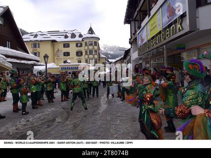 SCI - CAMPIONATI DEL MONDO 2001 - SAINT-ANTON (AUT) - 20010207 - FOTO: VILLAUME / DPPI # 20000258 313 Foto Stock