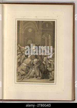 Johann Nepomuk Strixner (an der Entstehung Beteiligte r) la morente Maria. Litografia 1801-1855 , 1801/1855 Foto Stock