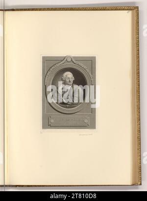 Johann Friedrich Bause (incisore) Ritratto Carl Wilhelm Müller. Incisione rame, incisione 1794 , 1794 Foto Stock