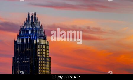 Charlotte, North Carolina, USA. 16 novembre 2023. Vista aerea della Queen City, Charlotte, North Carolina (Credit Image: © Walter G Arce Sr Grindstone medi/ASP) SOLO PER USO EDITORIALE! Non per USO commerciale! Foto Stock