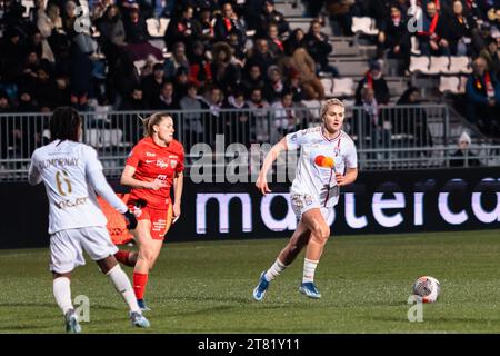 Lione, Francia. 17 novembre 2023. Lindsey Horan (26) di OL in azione durante la partita D1 Arkema tra Olympique Lyonnais e Dijon FCO al Groupama OL Training Center di Décines-Charpieu, Francia. (Pauline FIGUET - SPP) credito: SPP Sport Press Photo. /Alamy Live News Foto Stock