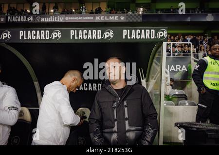 Petit (Armando Goncalves Teixeira) allenatore del Boavista durante la partita della Liga Portugal 23/24 tra Boavista FC e Sporting CP all'Estadio do Bessa Seculo X. Foto Stock