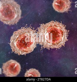Le cellule del cancro, illustrazione Foto Stock