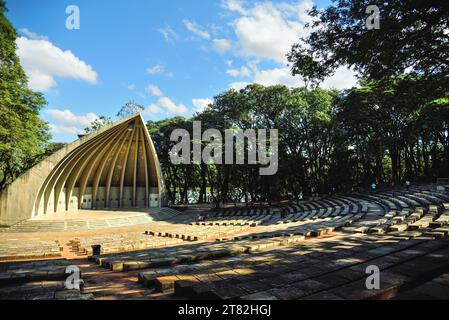 L'Auditorium di Beethoven (noto anche come Concha Acústica) nel Parco Taquaral - Campinas, São Paolo Foto Stock