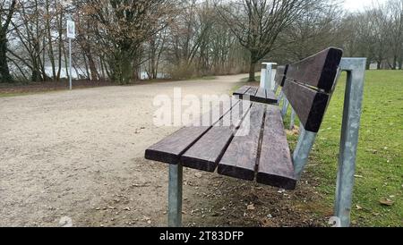 Waldpark im Herbst Foto Stock