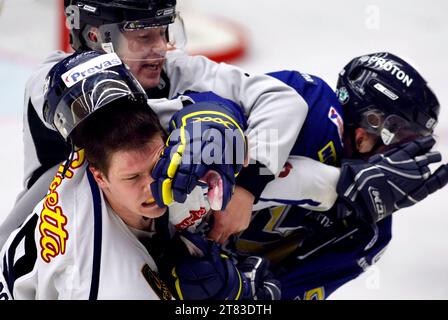 HV71 vs. Linköping hockey club, Kinnarps arena, Jönköping, Svezia. Linköping hockey club n.. 19 Patrik Zackrisson. Foto Stock