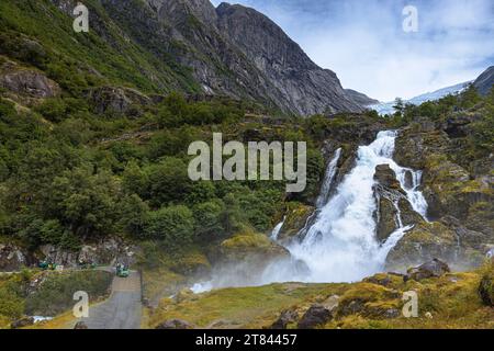 Briksdalsbreen, Norvegia Foto Stock