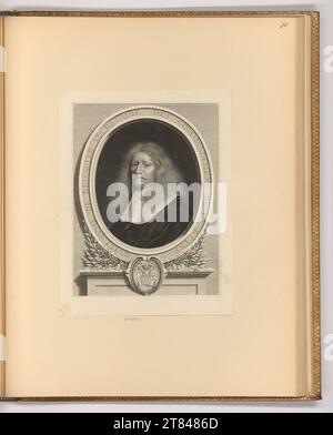 Antoine Masson (incisore) Porträt Guillaume de Brisacier. Incisione rame, incisione 1664 , 1664 Foto Stock