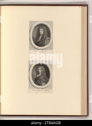 Bernard Picart (Leitung der Produktion) ritratti William Russel; Arthur Comte d'ESSEX. Incisione rame, incisione 1690-1733 , 1690/1733 Foto Stock