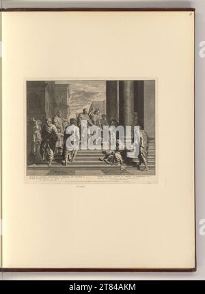 Bernard Picart (Leitung der Produktion) Peter e Johannes all'ingresso del tempio. Incisione rame, incisione 1700-1733 , 1700/1733 Foto Stock