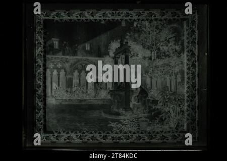 Johann Victor Krämer riproduzione del dipinto "Klosterhof con i domenicani". Forte 1898, 1898 Foto Stock