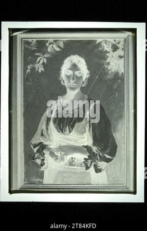 Johann Victor Krämer riproduzione del dipinto "italiano". Forte 1892, 1892 Foto Stock