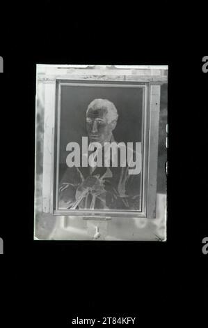 Johann Victor Krämer riproduzione del dipinto "Hansl come sciatore". Rumoroso intorno al 1900 Foto Stock