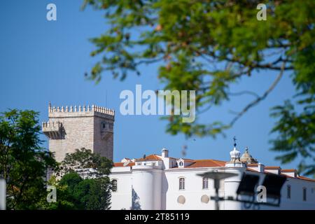Castello di Estremoz del XIII secolo, Estremoz Alentejo, Portogallo. Foto Stock