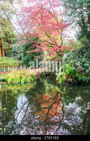 Chinese Garden situato a Biddulph Staffordshire, Inghilterra, UK National Trust Foto Stock