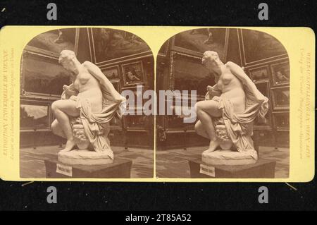 Wiener Photographen-Association World Exhibition a Vienna 1873: Hauptaal della Kunsthalle. Carta albumina, sulla scatola/formato stereo 1873 , 1873 Foto Stock