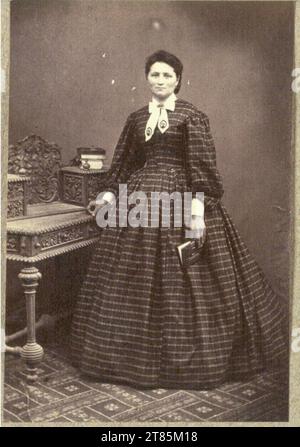 Wenzel Weis ritratto femminile. Carta di albumina, sulla scatola 1855-1859 , 1855/1859 Foto Stock