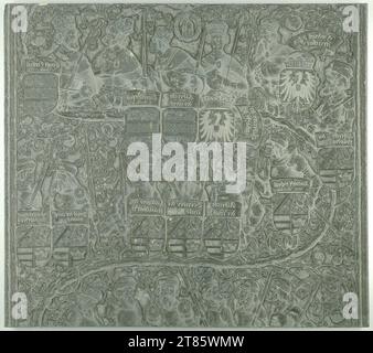 Albrecht Dürer (laboratorio) la "porta onoraria" Imperatore Massimiliano i.; A3 - centro inferiore. Bastone di legno (pera) 1515 , 1515 Foto Stock