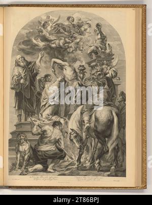 Marinus Robin van der Goes (incisore) Martirio di Sant'Apollonia. Stampa in rame 1630-1639 , 1630/1639 Foto Stock