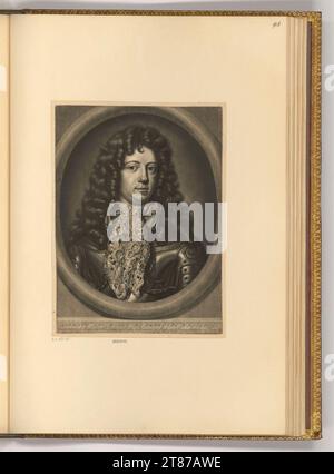 Abraham Blooteling (incisore) Ritratto Hendrik Casimir III, conte di Nassau-Dietz. Sci 1656-1690 , 1656/1690 Foto Stock