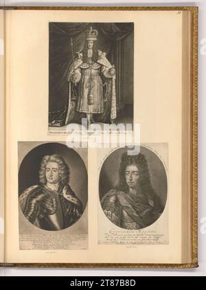 Pieter Schenk (incisore) righelli maschio. Sci 1680-1711 , 1680/1711 Foto Stock