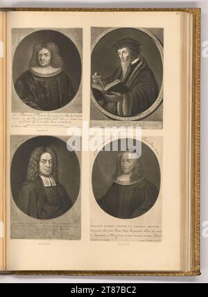 Pieter Schenk (incisore) ritratti maschili; studiosi della Chiesa. Sci 1680-1711 , 1680/1711 Foto Stock