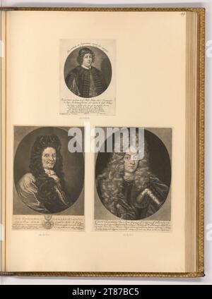 Pieter Schenk (incisore) ritratti maschili, regnanti. Sci 1680-1711 , 1680/1711 Foto Stock