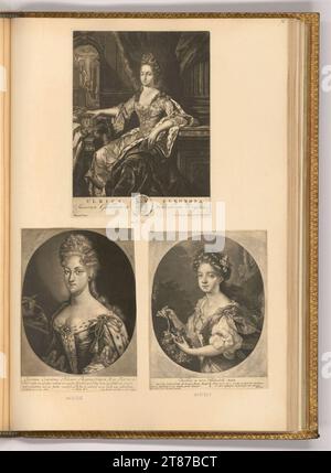 Pieter Schenk (incisore) ritratti femminili, ritratti dei governanti. Sci 1680-1711 , 1680/1711 Foto Stock