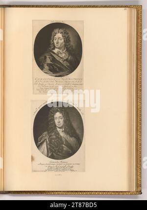 Pieter Schenk (incisore) ritratti Christian Wermuth; Werner Hassel. Sci 1680-1711 , 1680/1711 Foto Stock