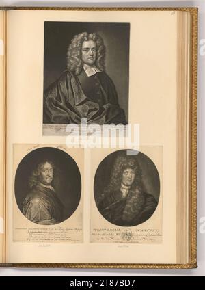 Pieter Schenk (incisore) ritratti scolastici, ritratti maschili. Sci 1680-1711 , 1680/1711 Foto Stock